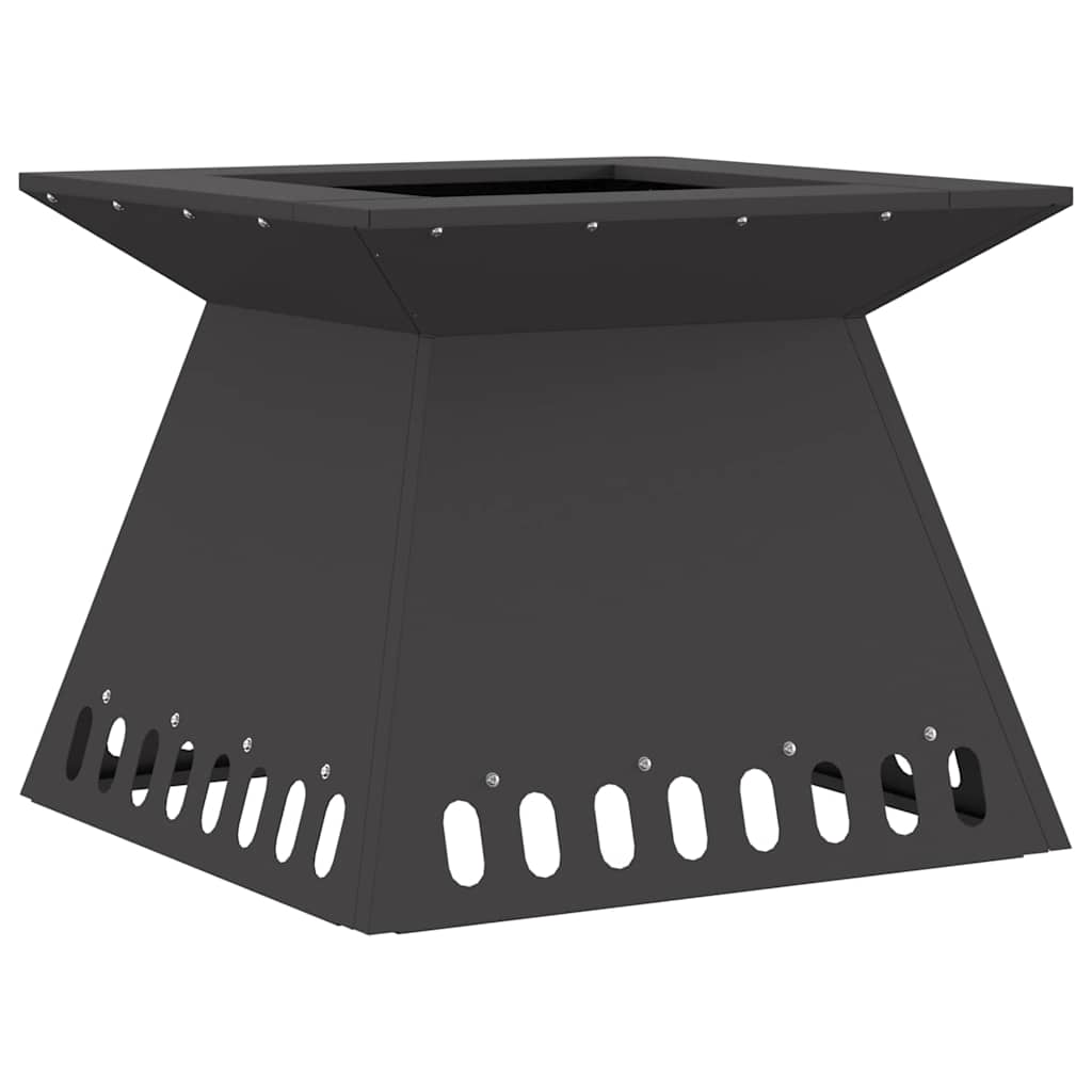 Feuerstelle Schwarz 48 x 48 x 40 cm Stahl