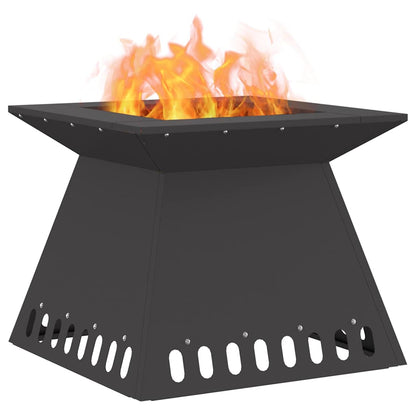 Feuerstelle Schwarz 48 x 48 x 40 cm Stahl