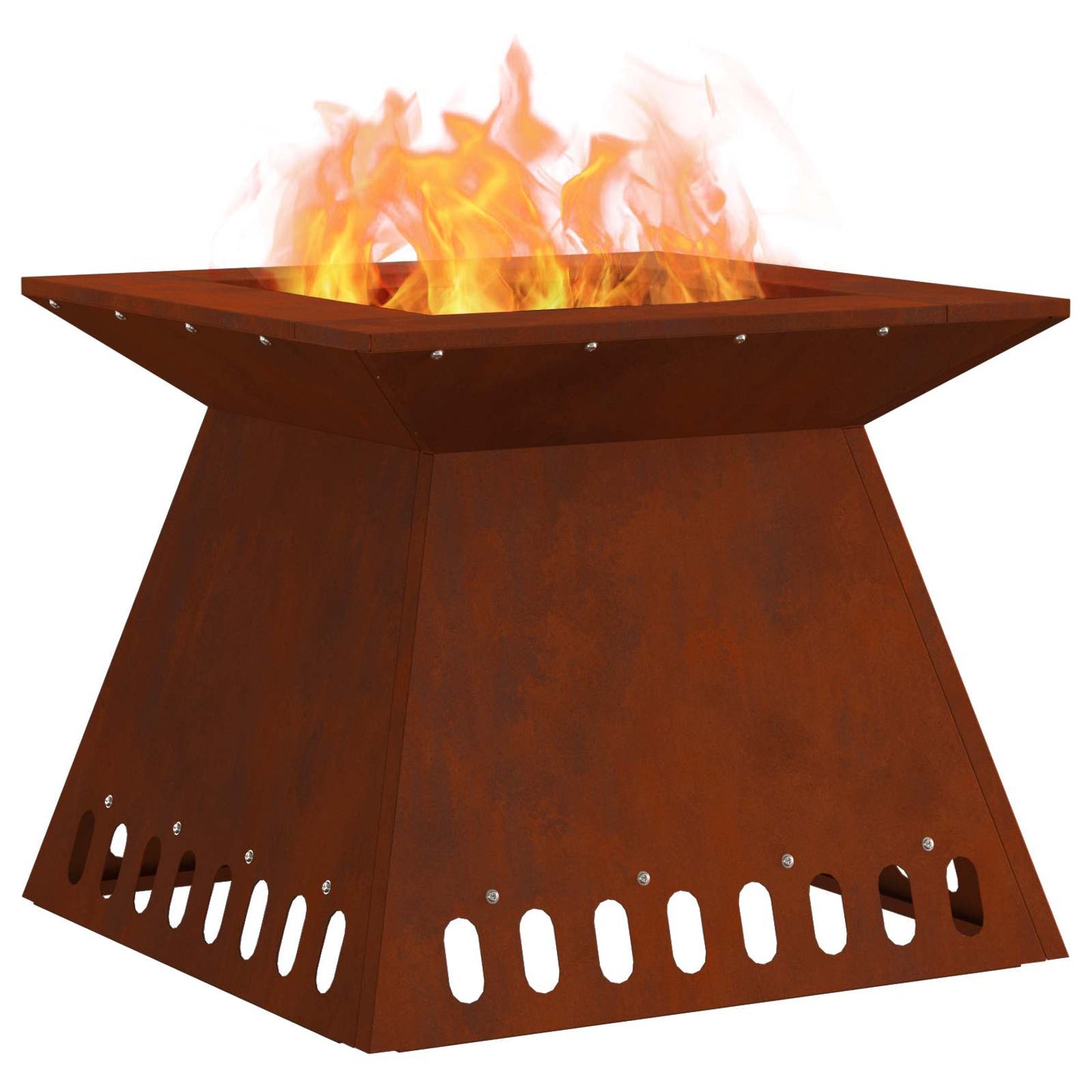 Feuerstelle Schwarz 48 x 48 x 40 cm Stahl