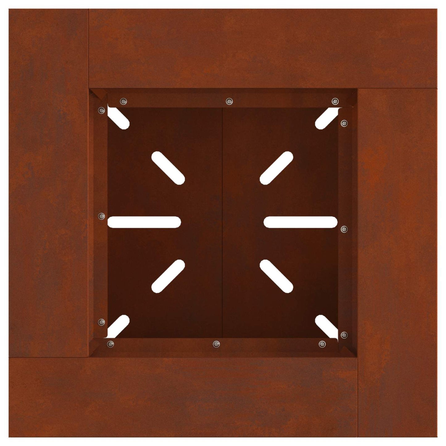 Feuerstelle Schwarz 48 x 48 x 40 cm Stahl
