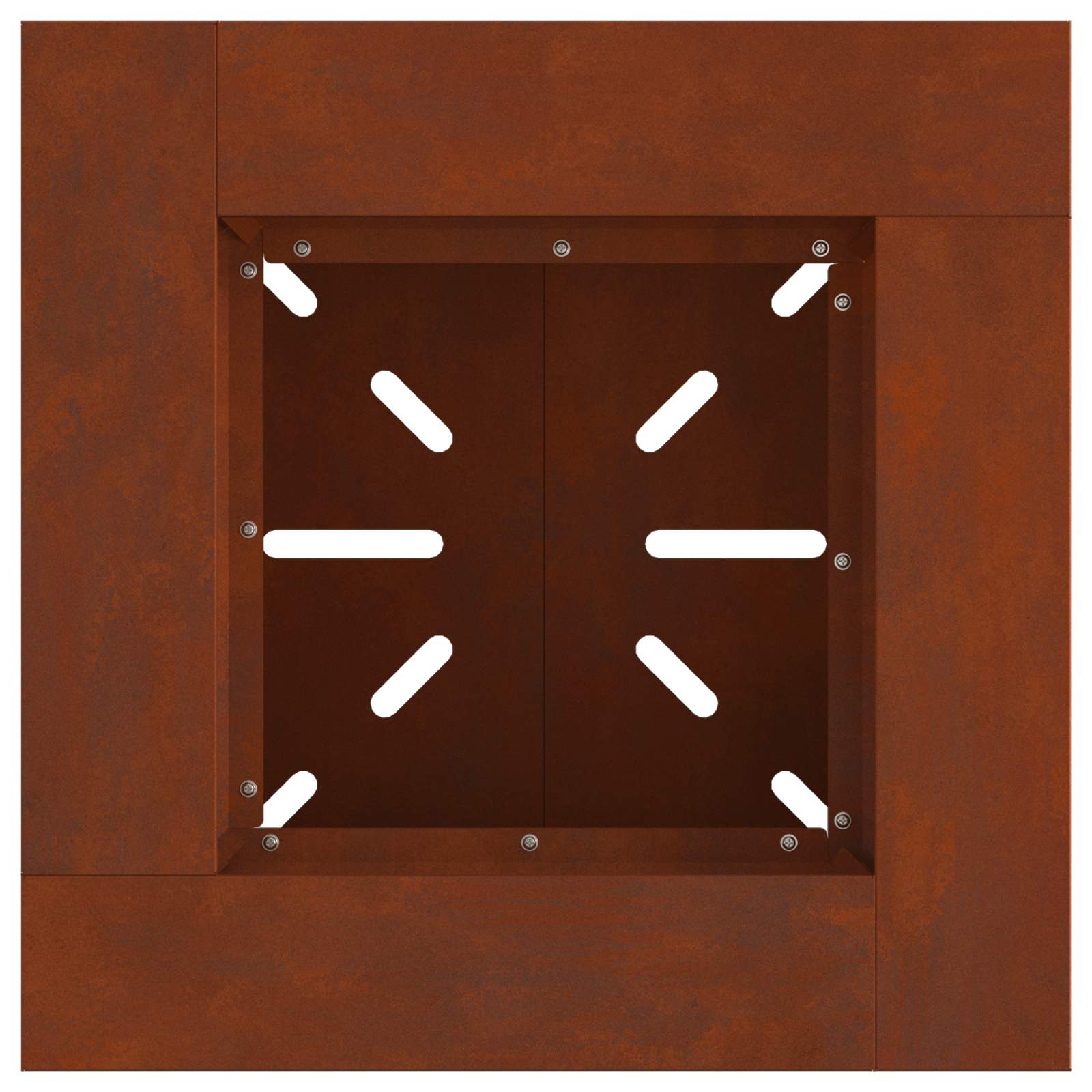 Feuerstelle Schwarz 48 x 48 x 40 cm Stahl