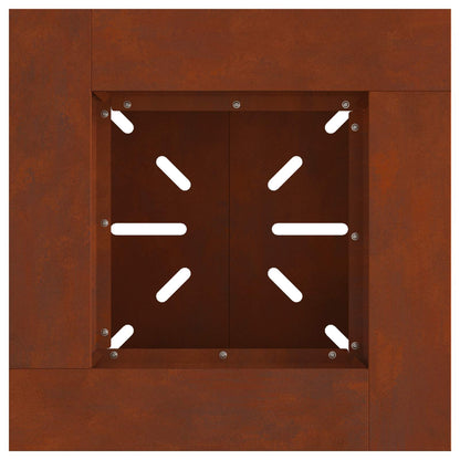 Feuerstelle Schwarz 48 x 48 x 40 cm Stahl