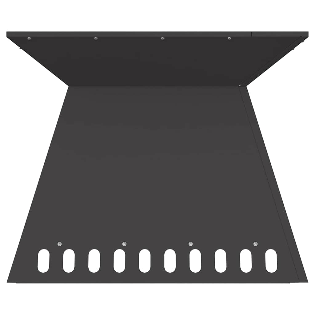 Feuerstelle Schwarz 48 x 48 x 40 cm Stahl