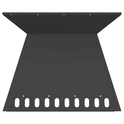 Feuerstelle Schwarz 48 x 48 x 40 cm Stahl