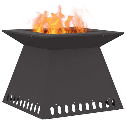 Feuerstelle Schwarz 48 x 48 x 40 cm Stahl