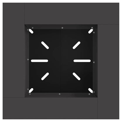 Feuerstelle Schwarz 48 x 48 x 40 cm Stahl
