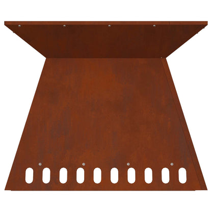 Feuerstelle Schwarz 48 x 48 x 40 cm Stahl