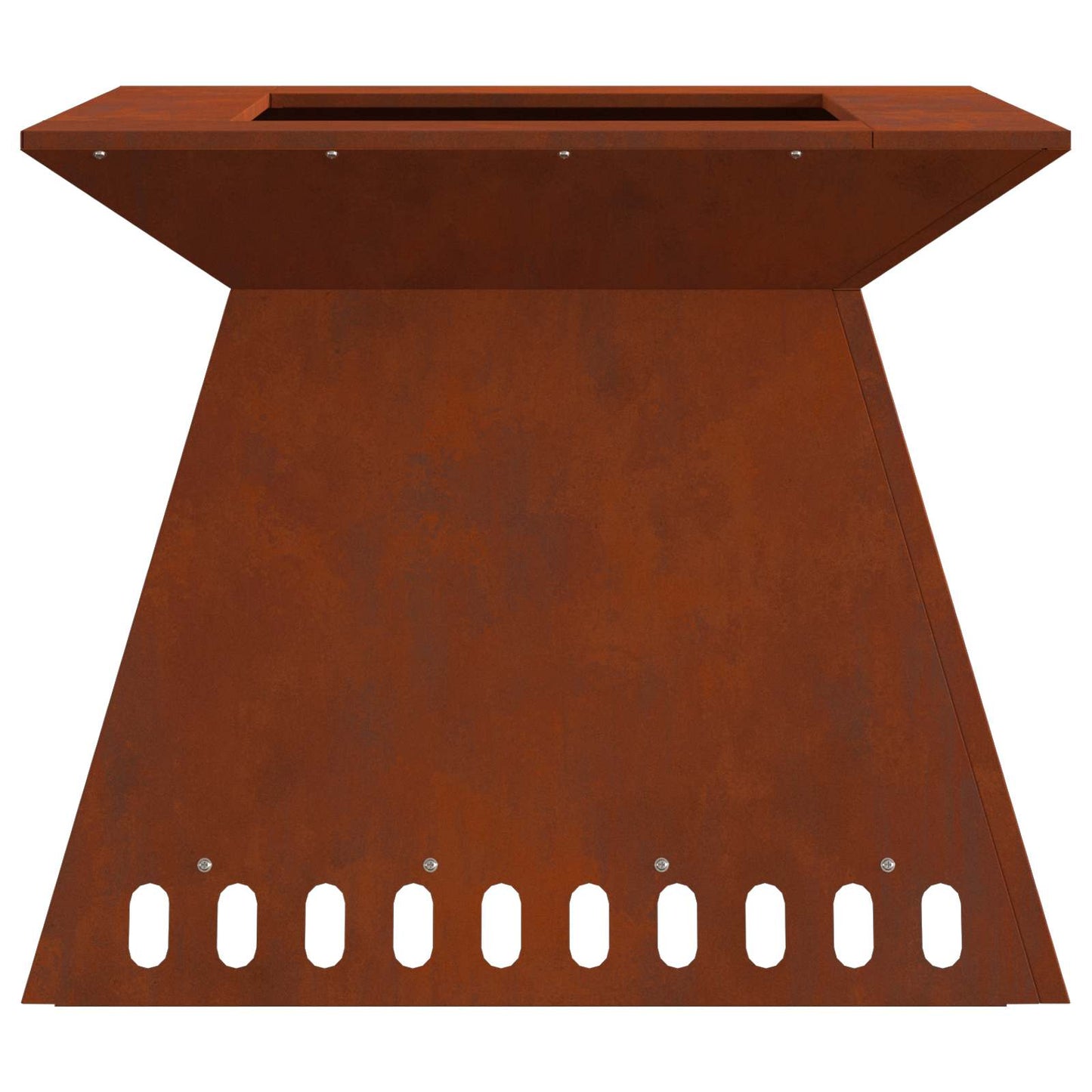 Feuerstelle Schwarz 48 x 48 x 40 cm Stahl
