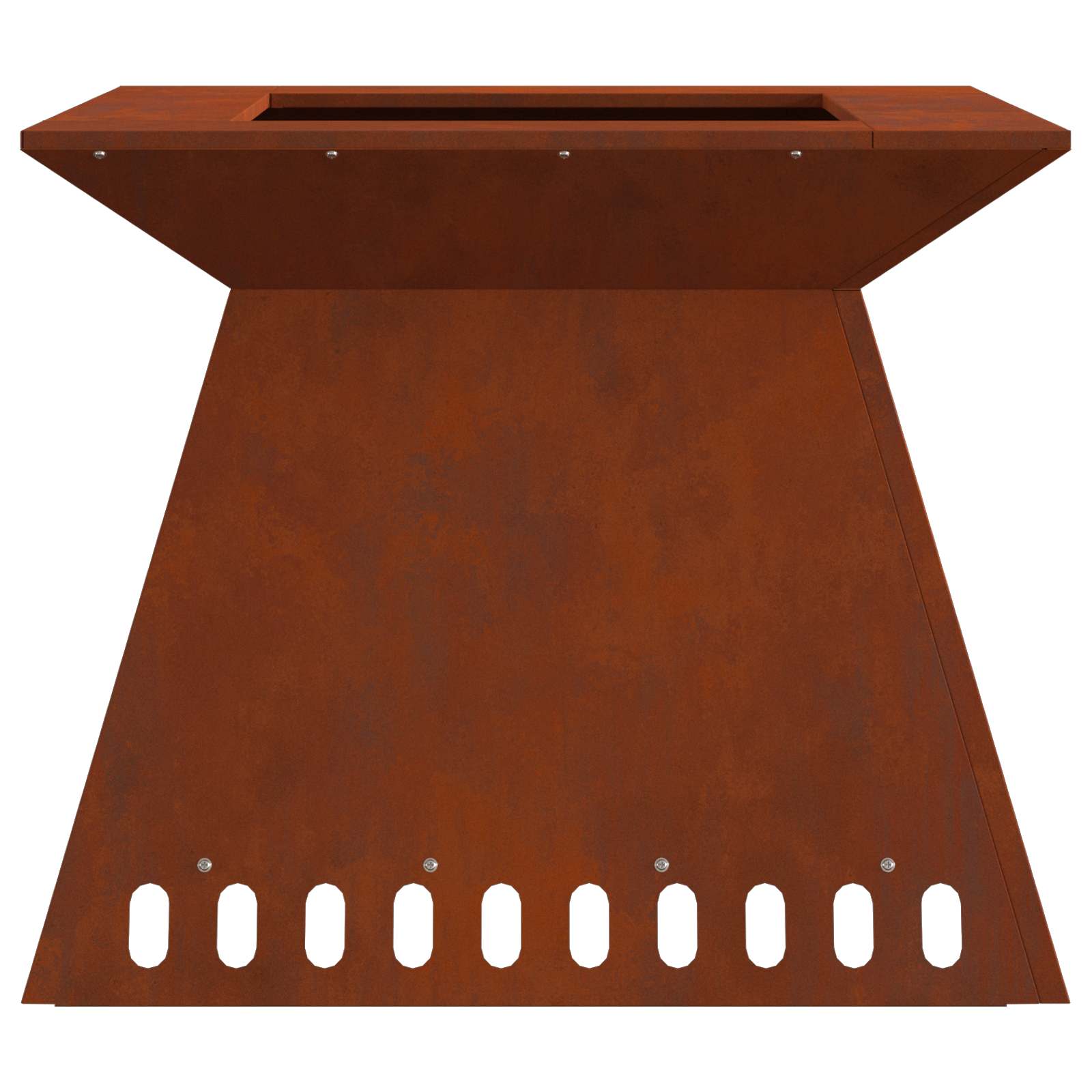 Feuerstelle Schwarz 48 x 48 x 40 cm Stahl