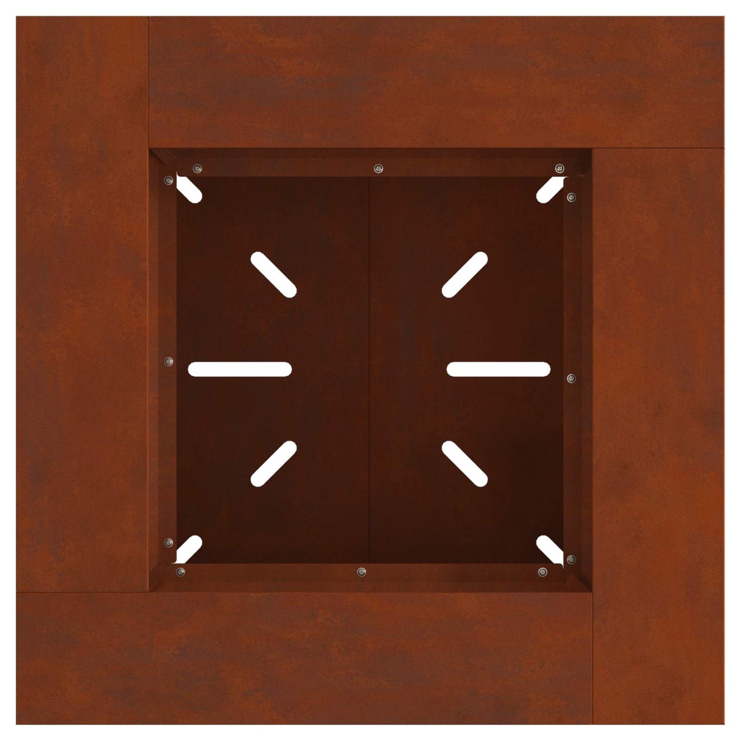 Feuerstelle Schwarz 48 x 48 x 40 cm Stahl