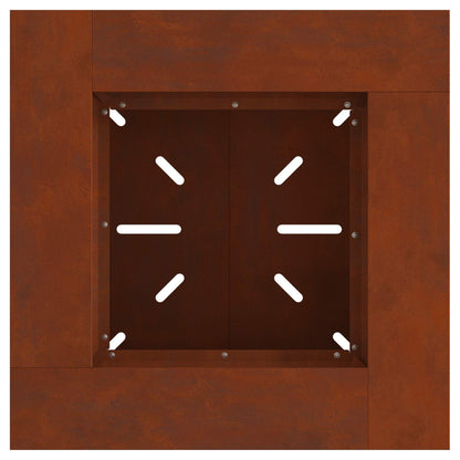 Feuerstelle Schwarz 48 x 48 x 40 cm Stahl