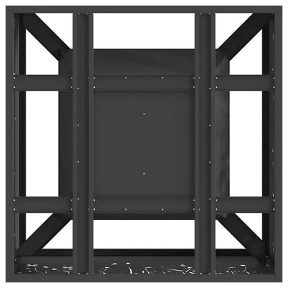 Feuerstelle Schwarz 60 x 60 x 30 cm Stahl