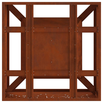 Feuerstelle Schwarz 60 x 60 x 30 cm Stahl