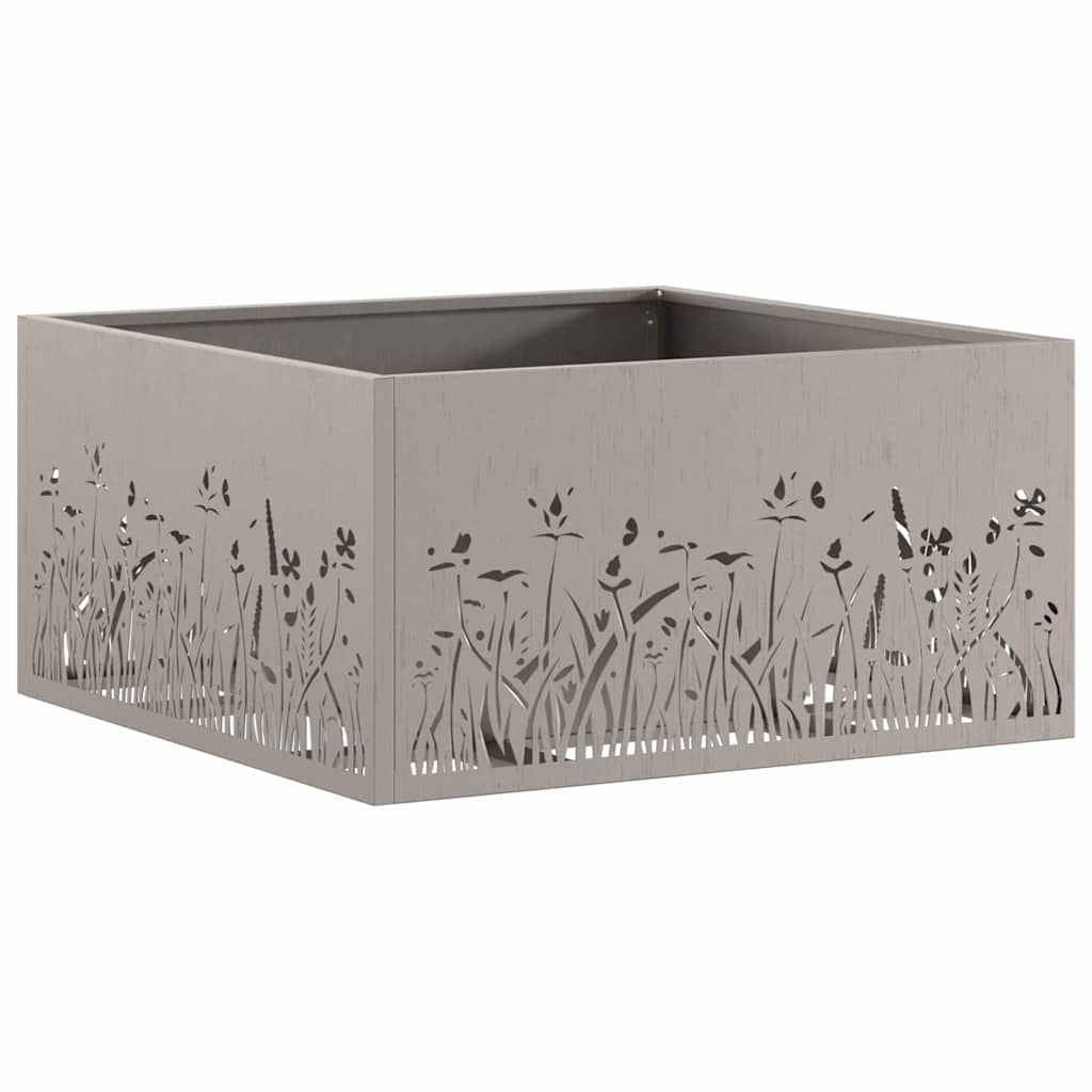 Feuerstelle Schwarz 60 x 60 x 30 cm Stahl