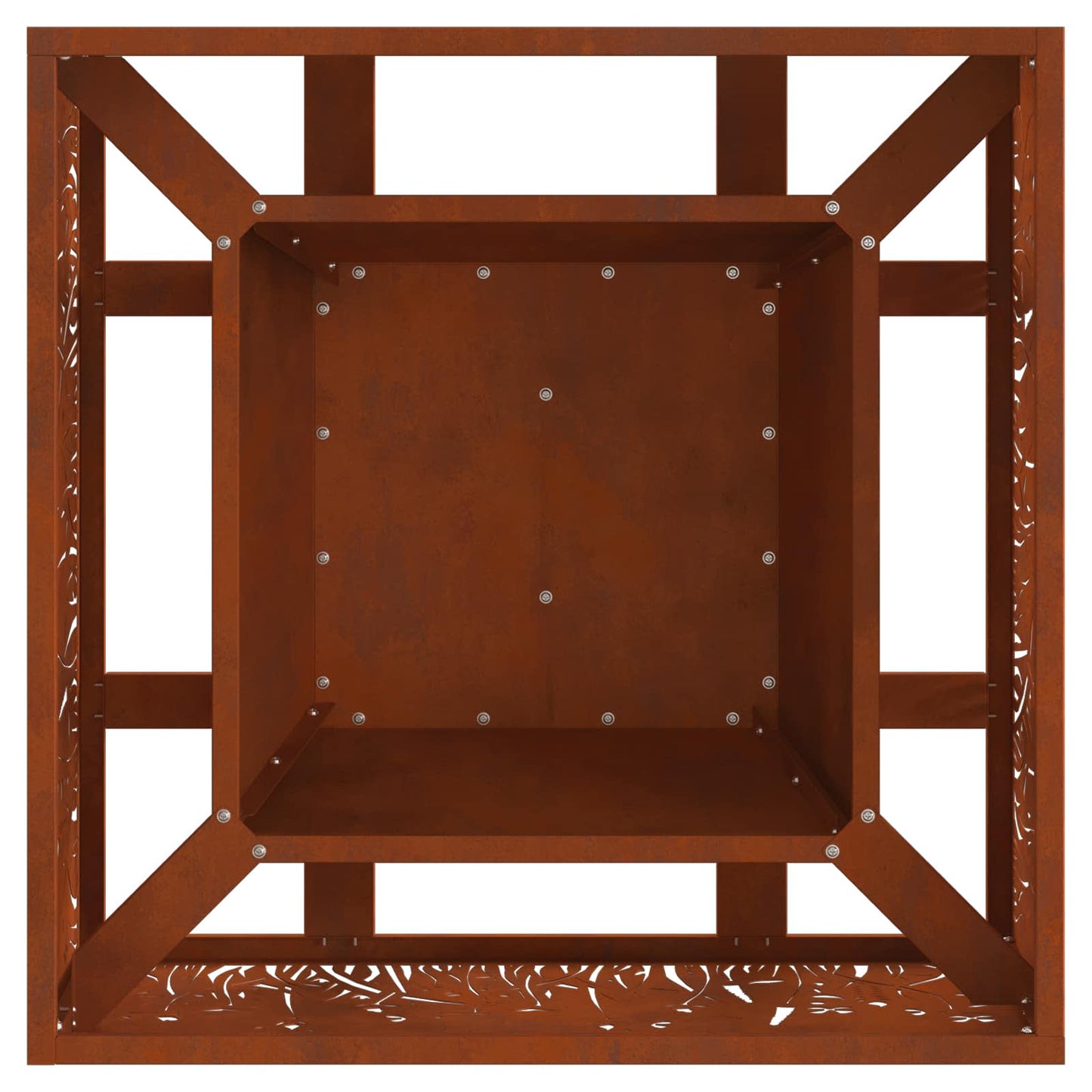Feuerstelle Schwarz 60 x 60 x 30 cm Stahl