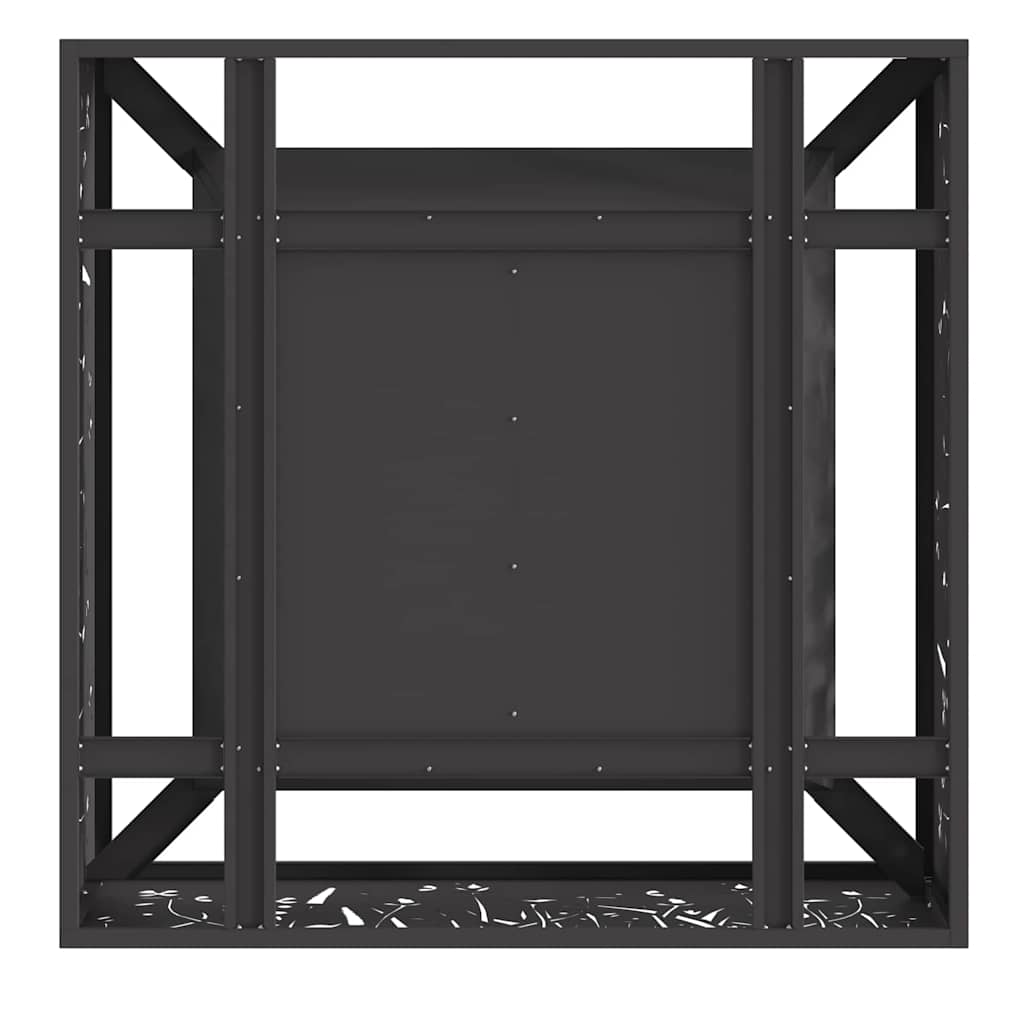 Feuerstelle Schwarz 60 x 60 x 30 cm Stahl