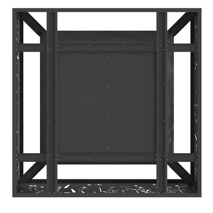 Feuerstelle Schwarz 60 x 60 x 30 cm Stahl