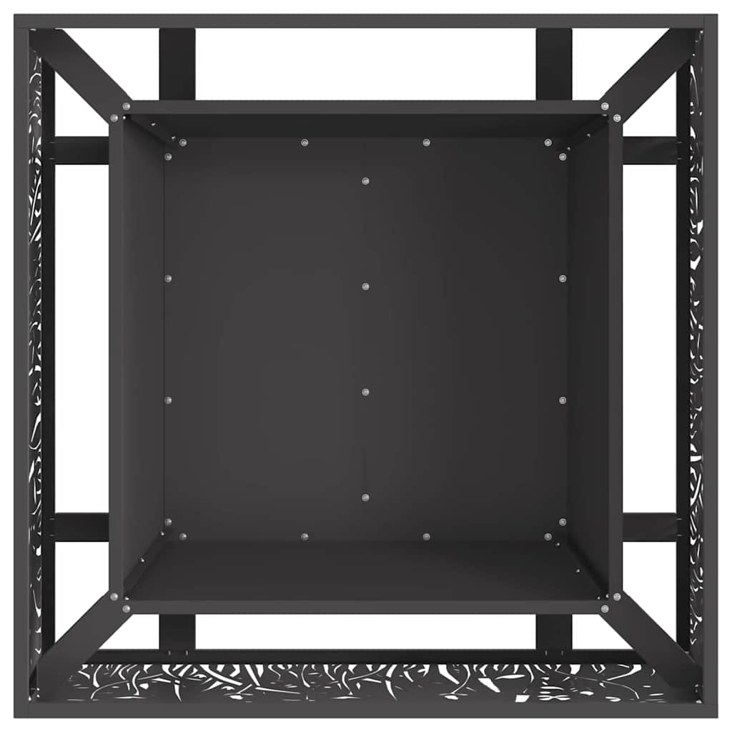 Feuerstelle Schwarz 60 x 60 x 30 cm Stahl