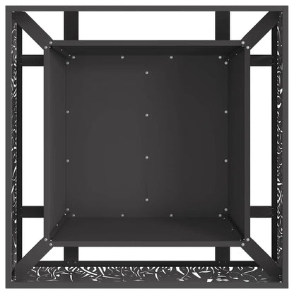 Feuerstelle Schwarz 60 x 60 x 30 cm Stahl