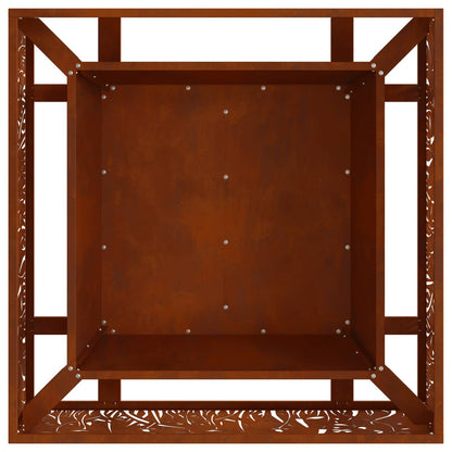 Feuerstelle Schwarz 60 x 60 x 30 cm Stahl