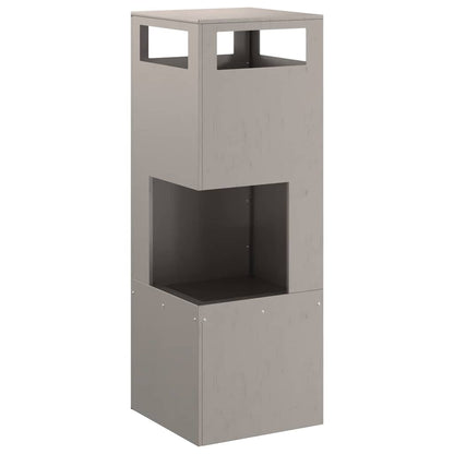 Feuerstelle Schwarz 35 x 35 x 100 cm Stahl