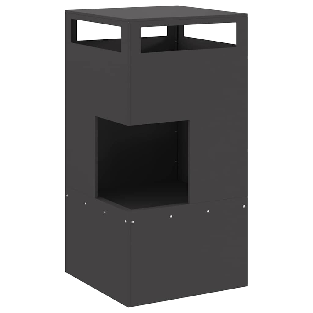 Feuerstelle Schwarz 35 x 35 x 100 cm Stahl