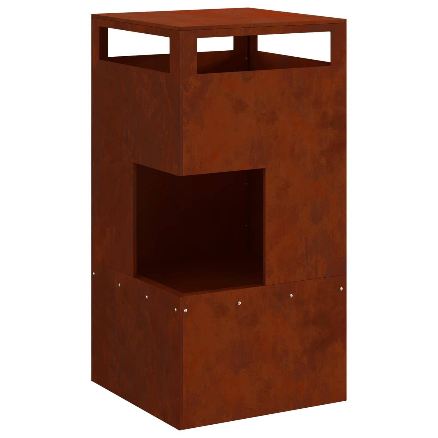 Feuerstelle Schwarz 35 x 35 x 100 cm Stahl