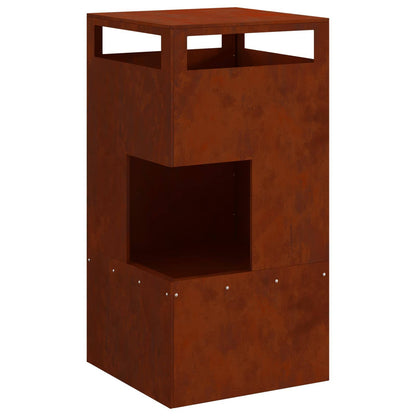 Feuerstelle Schwarz 35 x 35 x 100 cm Stahl