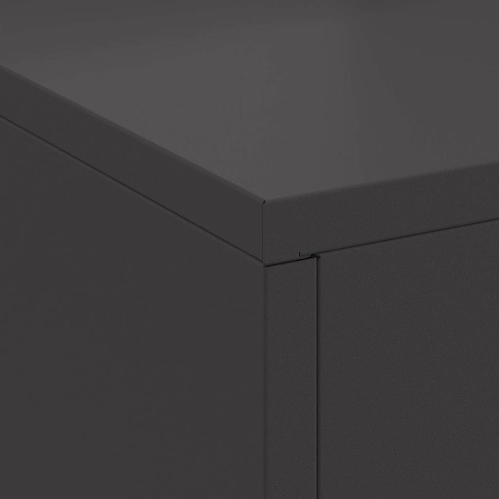 Feuerstelle Schwarz 60 x 40 x 96 cm Stahl