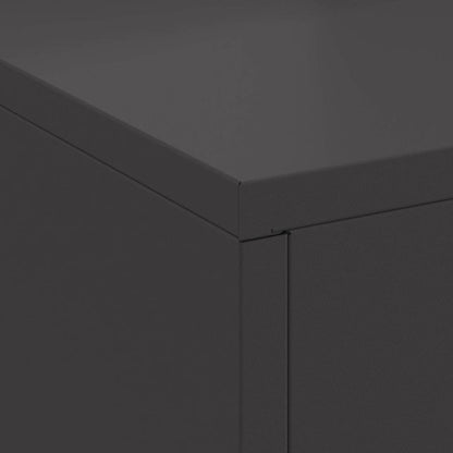 Feuerstelle Schwarz 60 x 40 x 96 cm Stahl