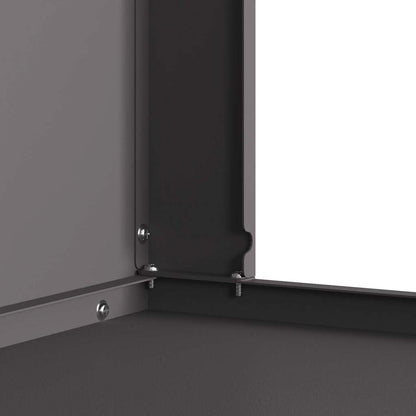 Feuerstelle Schwarz 60 x 40 x 96 cm Stahl