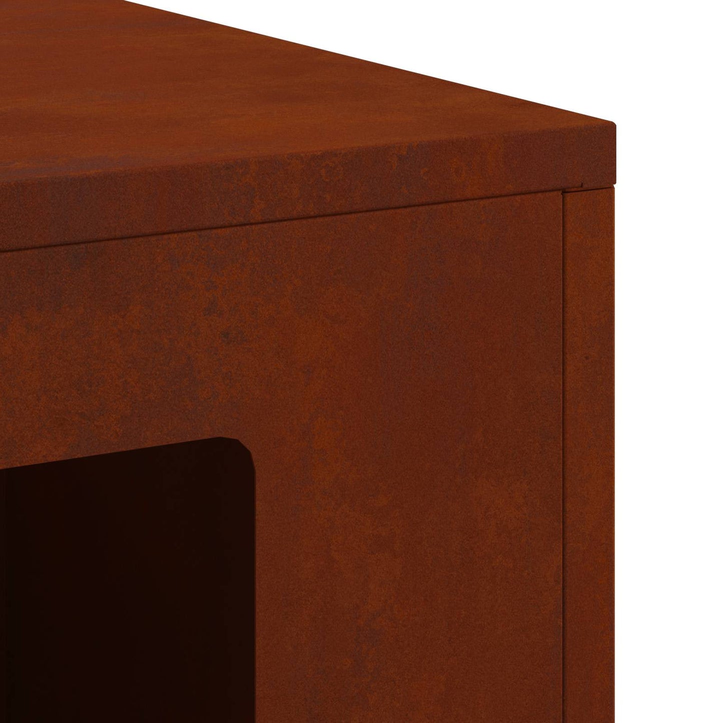 Feuerstelle Schwarz 60 x 40 x 96 cm Stahl