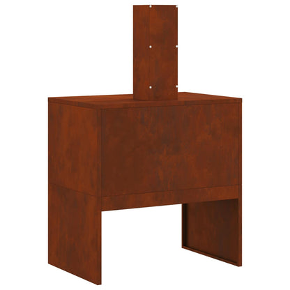 Feuerstelle Schwarz 60 x 40 x 96 cm Stahl