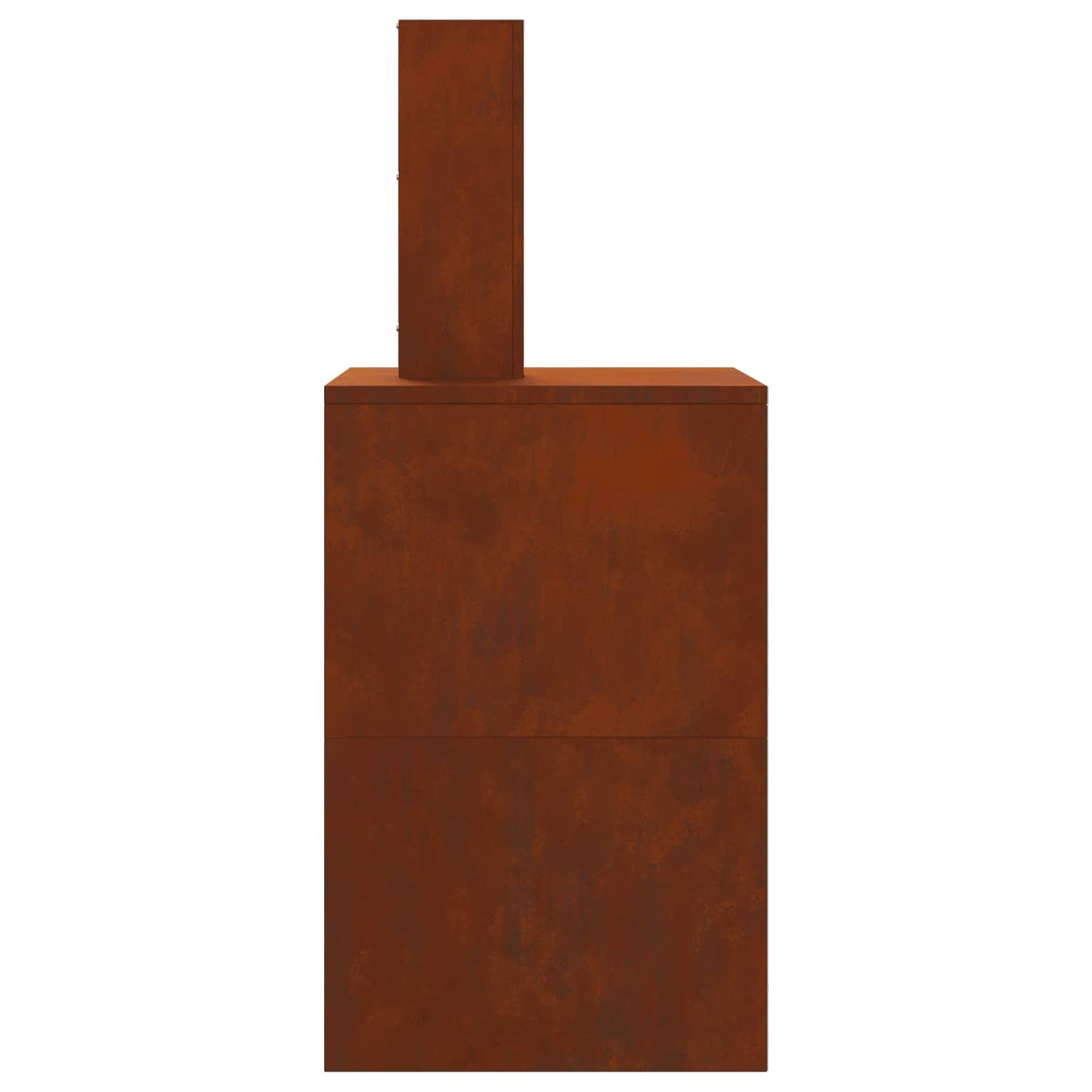 Feuerstelle Schwarz 60 x 40 x 96 cm Stahl