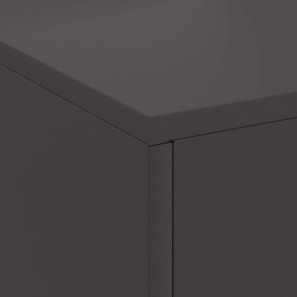 Feuerstelle Schwarz 60 x 40 x 96 cm Stahl