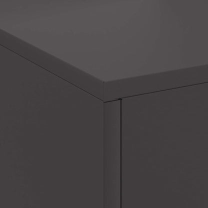 Feuerstelle Schwarz 60 x 40 x 96 cm Stahl