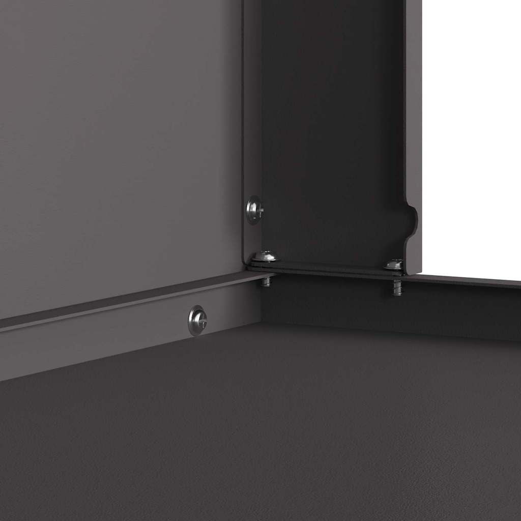 Feuerstelle Schwarz 60 x 40 x 96 cm Stahl