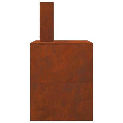 Feuerstelle Schwarz 60 x 40 x 96 cm Stahl