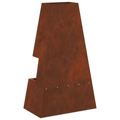 Feuerstelle Schwarz 60 x 35 x 100 cm Stahl