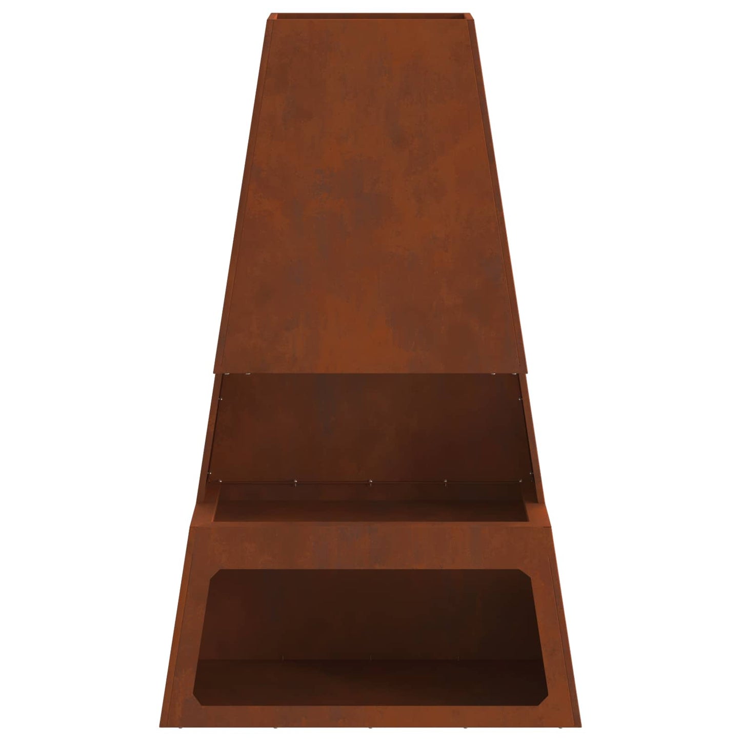 Feuerstelle Schwarz 60 x 35 x 100 cm Stahl