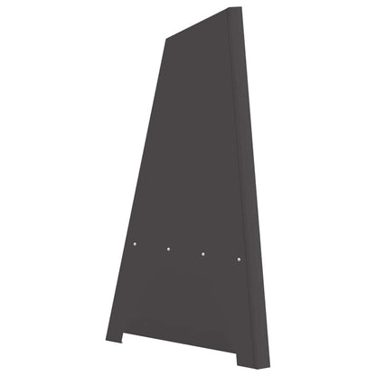 Feuerstelle Schwarz 50 x 50 x 95 cm Stahl
