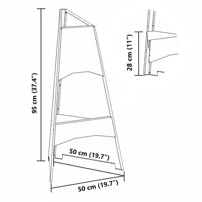 Feuerstelle Schwarz 50 x 50 x 95 cm Stahl