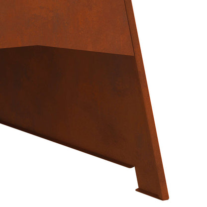 Feuerstelle Schwarz 50 x 50 x 95 cm Stahl