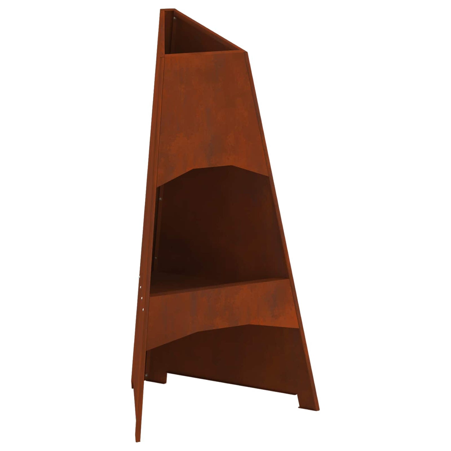 Feuerstelle Schwarz 50 x 50 x 95 cm Stahl