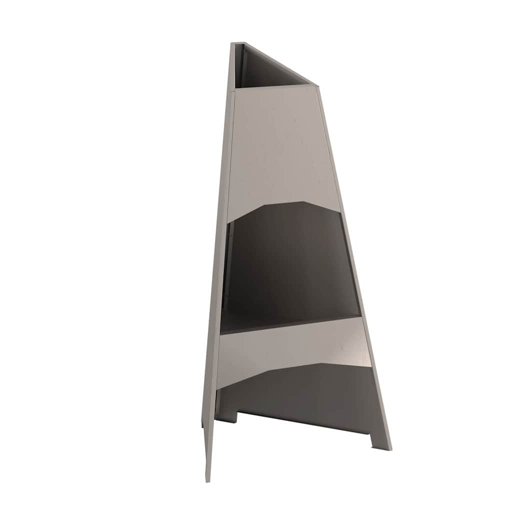 Feuerstelle Schwarz 50 x 50 x 95 cm Stahl