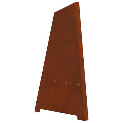 Feuerstelle Schwarz 50 x 50 x 95 cm Stahl