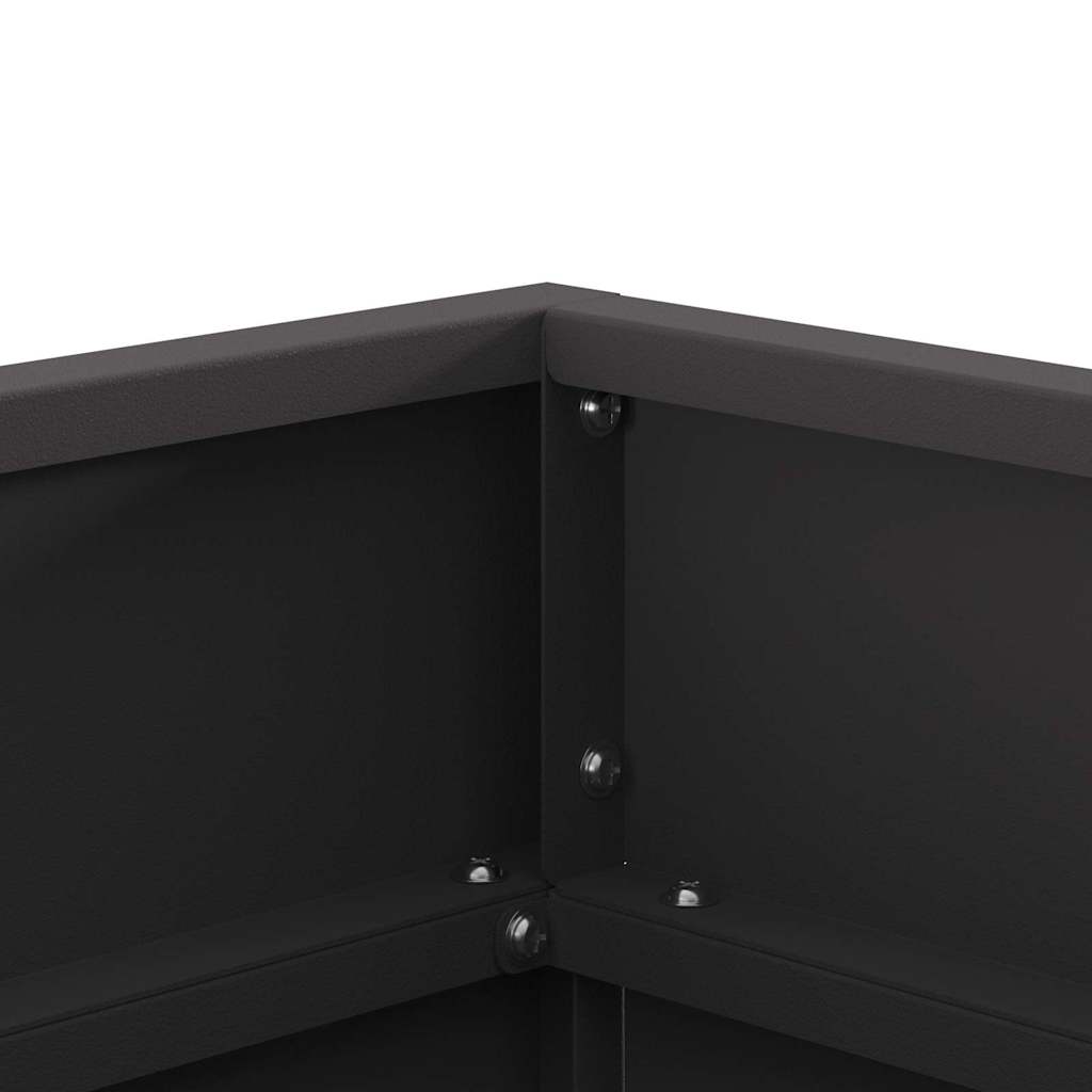 Feuerstelle Schwarz 50 x 50 x 38 cm Stahl
