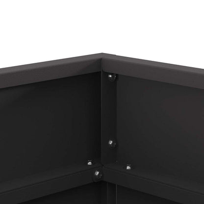 Feuerstelle Schwarz 50 x 50 x 38 cm Stahl