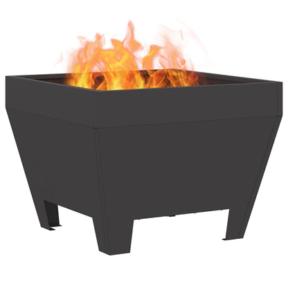 Feuerstelle Schwarz 50 x 50 x 38 cm Stahl
