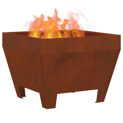 Feuerstelle Schwarz 50 x 50 x 38 cm Stahl